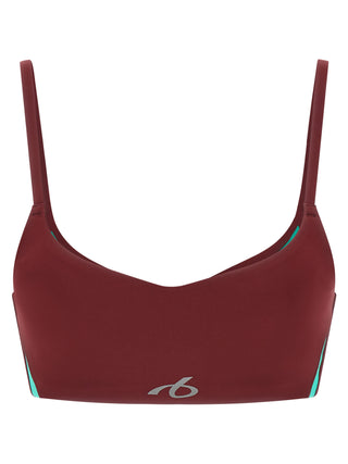 Bordeaux Polyamide Sport Bra
