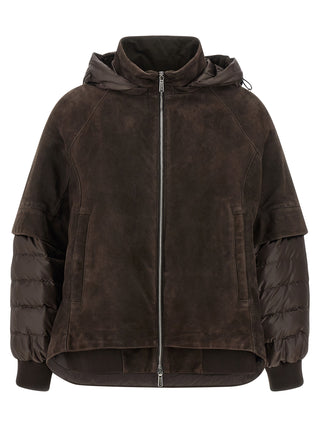 Brown Wool Leather Jacket