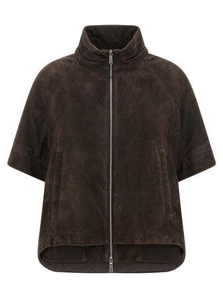 Brown Wool Leather Jacket