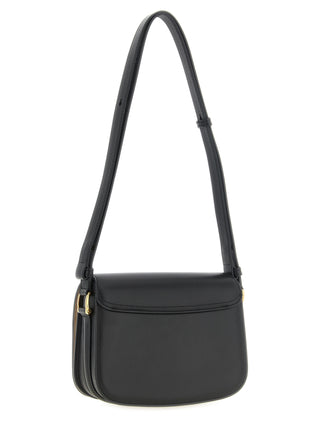 Black Cowhide Crossbody Bag