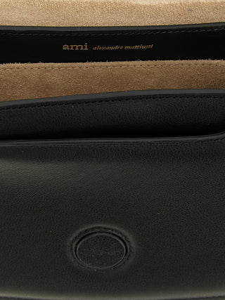 Black Cowhide Crossbody Bag