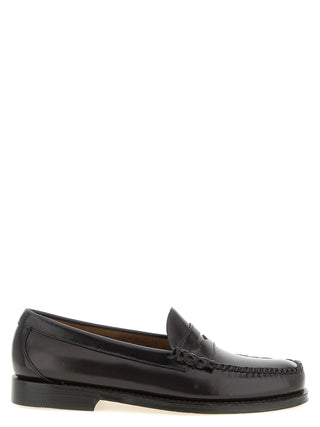 Brown Cowhide Slip-On Loafers