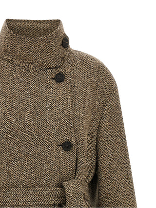 Brown Virgin Wool Coat