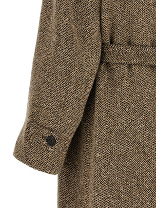 Brown Virgin Wool Coat