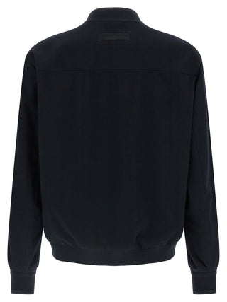 Blue Cashmere Bomber
