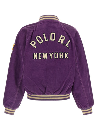 Purple Cotton Bomber