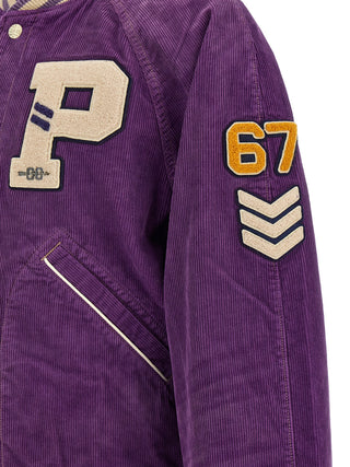 Purple Cotton Bomber