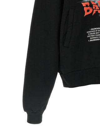 Black Cotton Sweatshirt