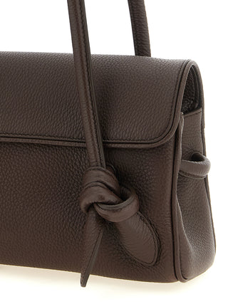 Brown Calfskin Shoulder Bag