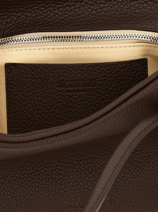 Brown Calfskin Shoulder Bag