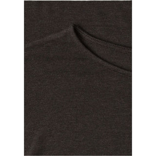 Brown Viscose Long Sleeve T-Shirt