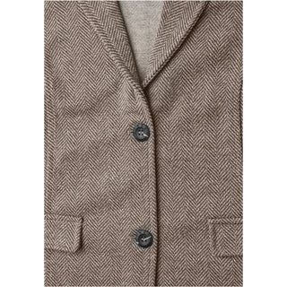 Brown Polyester Blazer