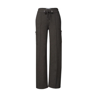 Brown Polyester Cargo Pants