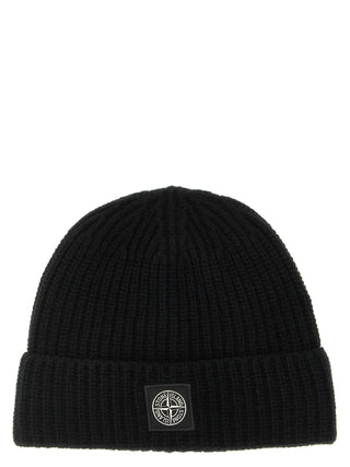 Black Virgin Wool Beanie