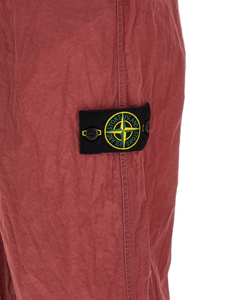 Red Polyamide Joggers (Workout Pants)