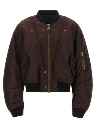 Brown Polyamide Bomber