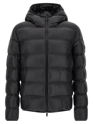 Black Polyamide Full-Length Jacket