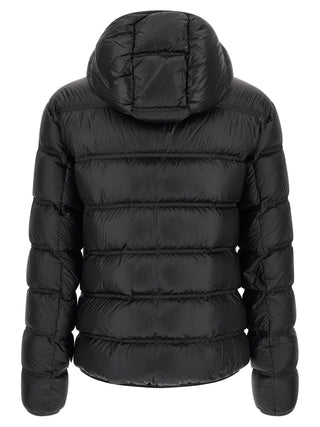 Black Polyamide Full-Length Jacket
