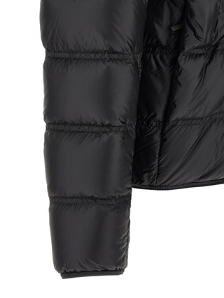 Black Polyamide Full-Length Jacket