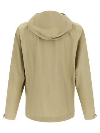 Beige Nylon Shell Jacket