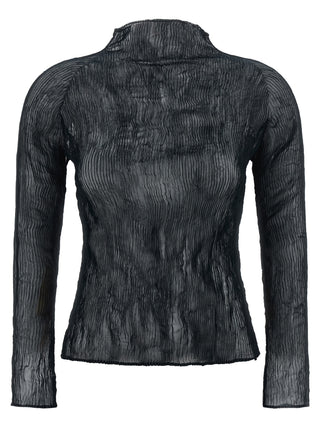 Black Polyester Cardigan
