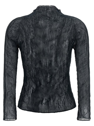 Black Polyester Cardigan