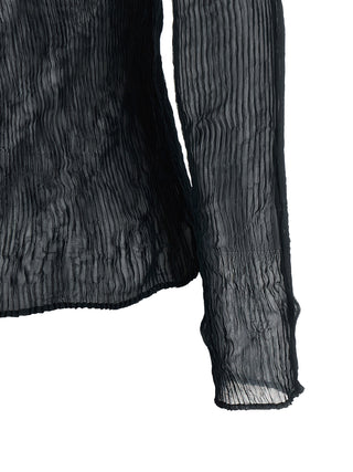 Black Polyester Cardigan
