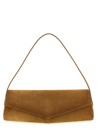 Brown Calfskin Shoulder Bag