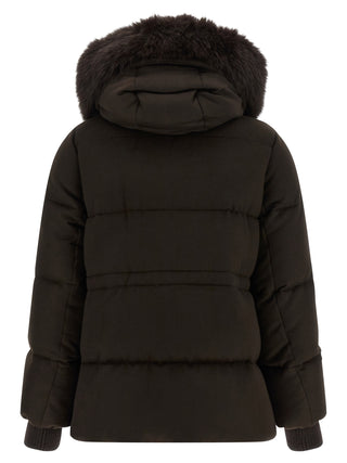 Brown Wool Full-Length Jacket