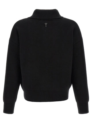 Black Wool Cardigan