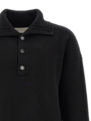 Black Wool Cardigan