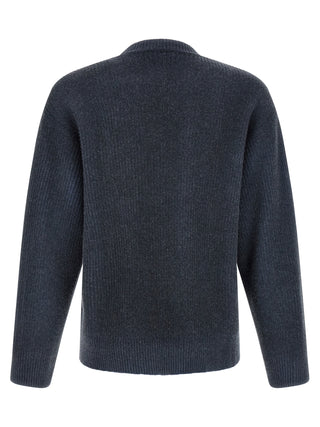 Blue Wool Cardigan