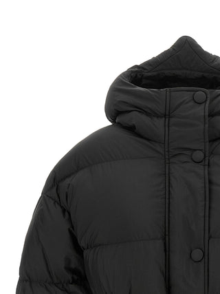 Black Nylon Full-Length Jacket