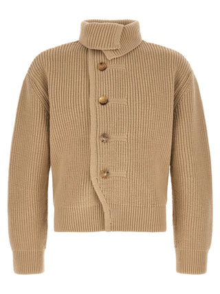 Beige Wool Cardigan
