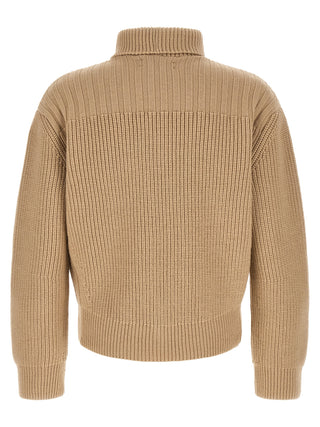 Beige Wool Cardigan