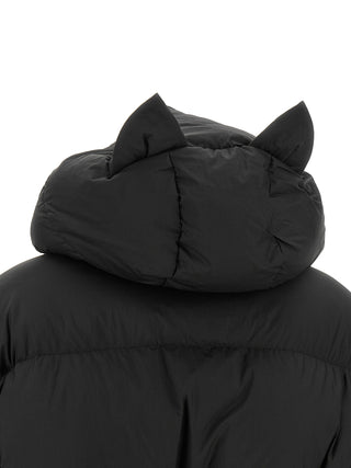 Black Nylon Full-Length Jacket