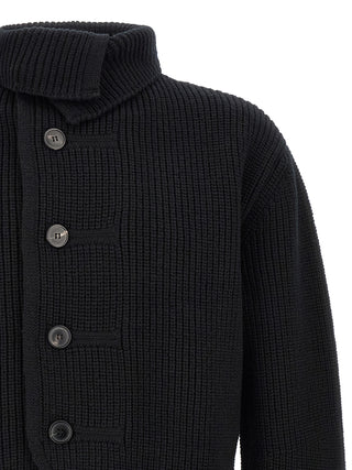 Blue Wool Cardigan