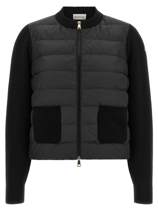 Black Polyester Cardigan