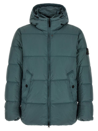 Bicolor Polyamide Full-Length Jacket
