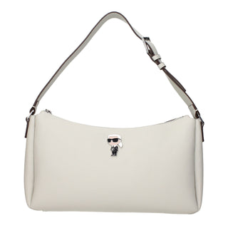 Gray Leather Shoulder Bag