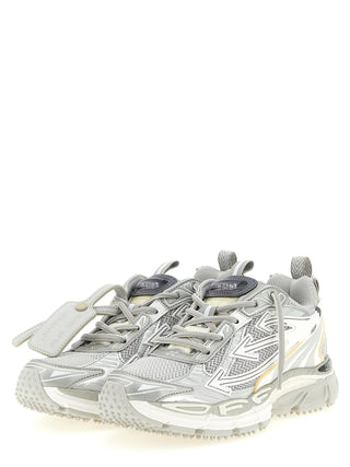 Gray Polyethylene Athletic Sneakers