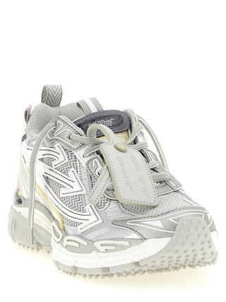 Gray Polyethylene Athletic Sneakers