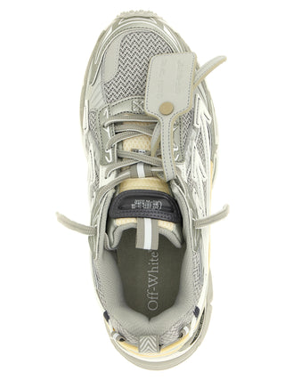 Gray Polyethylene Athletic Sneakers