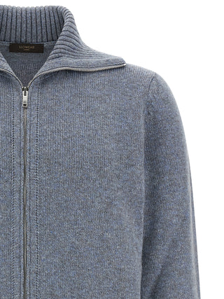 Blue Virgin Wool Cardigan