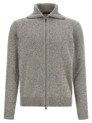 Gray Virgin Wool Cardigan