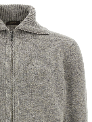 Gray Virgin Wool Cardigan