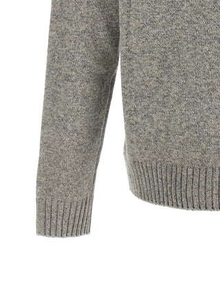 Gray Virgin Wool Cardigan