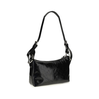 Black Calf Leather Bos Taurus Shoulder Bag
