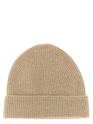 Beige Cashmere Beanie