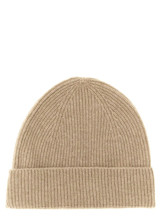 Beige Cashmere Beanie